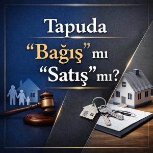 Tapuda “Bağış” mı “Satış” mı? temsili kurumsal görsel