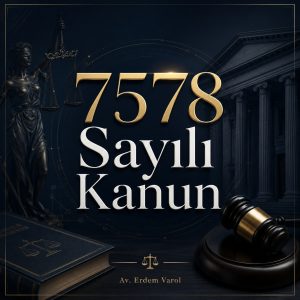 7578 Sayılı Kanun Hukuki Görsel
