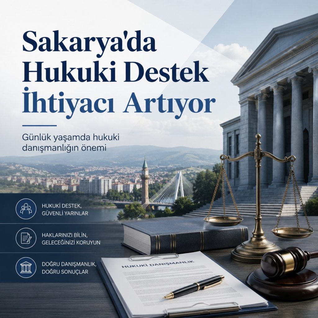 Sakarya’da Hukuki Destek İhtiyacı Günlük Hayatta Daha Fazla Öne Çıkıyor