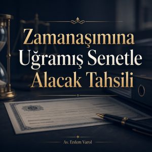 Zamanaşımına Uğramış Senetle Alacak Tahsili Hukuki Görsel